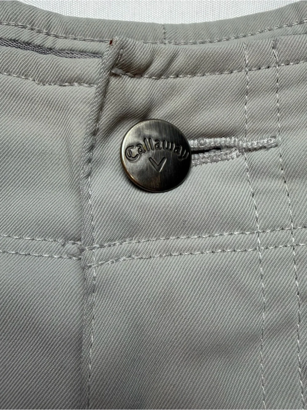 Callaway Light Gray Flat Front Golf Shorts